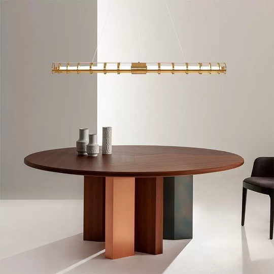 Светильник подвесной, золотой, Aeliora, металл, 150*10 см, светодиодная, LED