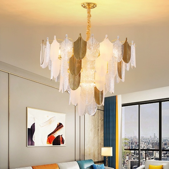 Люстра подвесная, медь, стекло, GUNCICEK 50*40, металл, Е14.