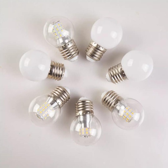 led лампочки 7W для торшера - NIM 1,8 м с 6 плафонами из стекла, G45