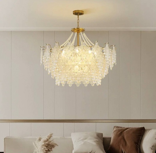 Люстра подвесная, медный, стекло, TASTEHOLDER 60*32, металл, E14.