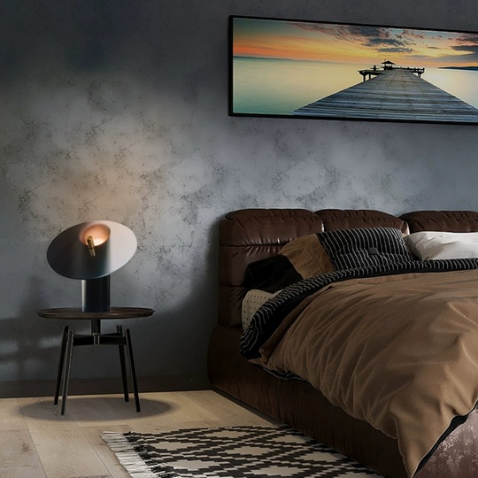 Настольная лампа URANUS 25*26, черный ясень