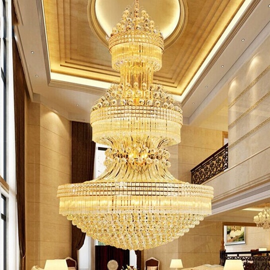 Люстра подвесная, золото, хрусталь, BARNEY 120*190 металл, E14.