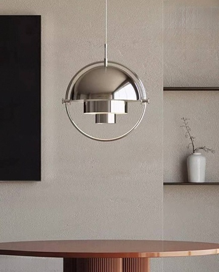 Светильник серебряный Elyntos, металл, 38*40 см, Е27