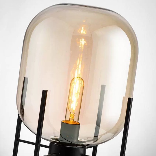 Торшер черный Elevora, 45*140 см, LED, Е27, металл, 5 Вт