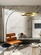 Торшер, латунь, черный, Anterra 210*180, LED, металл, ПММА