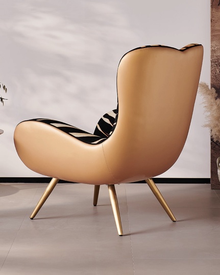 Кресло McKinley Milk Velvet Design, 82*104*92 см, ткань, не раскладное - итальянский стиль