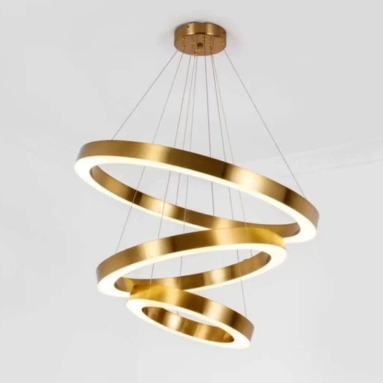 Люстра подвесная, медь, ПММА, IRON 40*60*80 металл, LED.