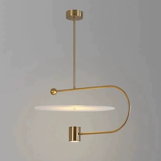 Светильник подвесной, бронза, Ellevap, металл, 53*29 см, LED