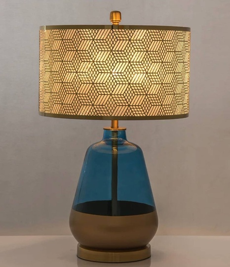 Настольная лампа ARNIE 40*66, стекло, металл, Е27.