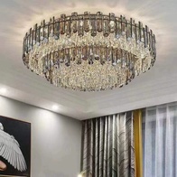 Потолочный светильник, медь, хрусталь, CHARITY 120*36 металл, Е14.