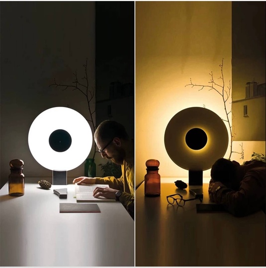 Настольная лампа SUN 30*39 металл черный, стекло