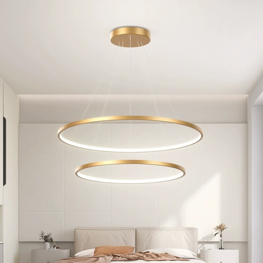 Люстра подвесная, медь, ПММА, MICK 80*100 металл, LED.