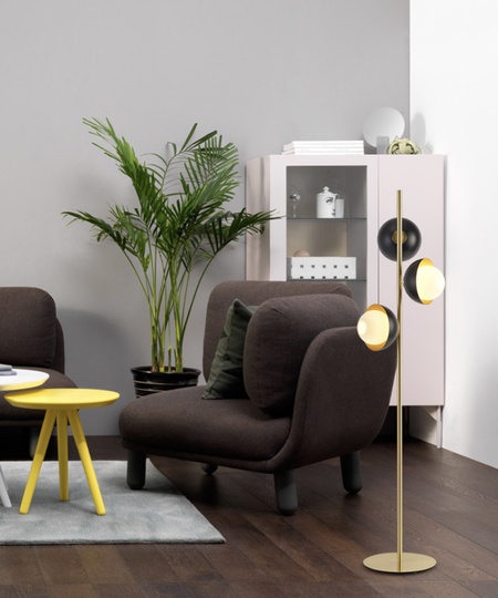 Напольный светильник золотой Future Lighting VeniceM - Urban Floor, G9, 10 Вт