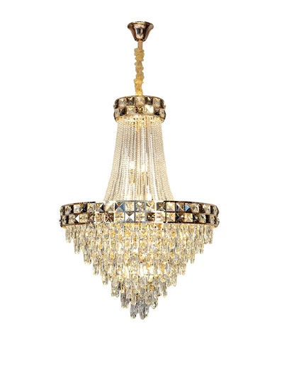 Люстра подвесная, золото, кристалл, TYLER 45*70 металл, E14.