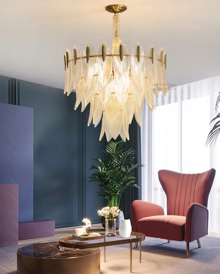 Люстра медная NIBA, металл, 80*63 см, светодиодная, E14, 40 Вт