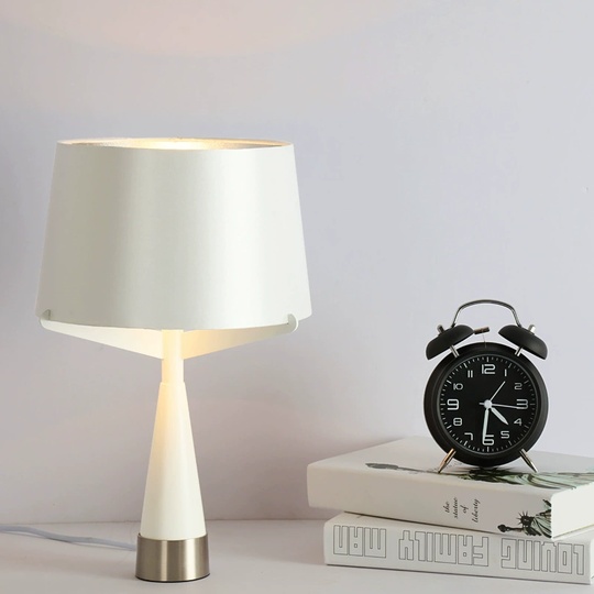 Настольная лампа AUSTEN 45*60, белый, металл, Е27.