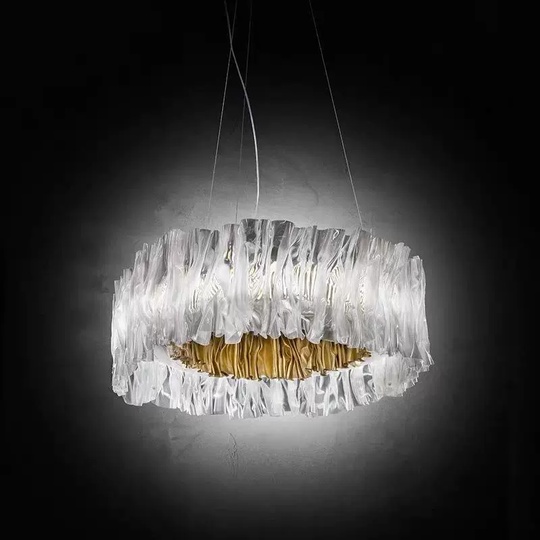 Люстра золотая Ultrivex, металл, 40*20 см, светодиодная, LED