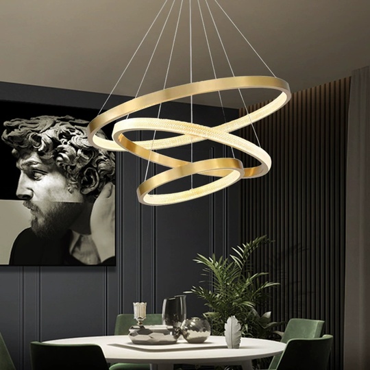 Люстра подвесная, медь, ПММА, MOOSE 100*80*60 металл, LED.