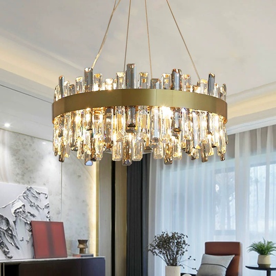 Люстра подвесная, медный, кристалл, BEAUTIFUL 50*25, металл, E14.