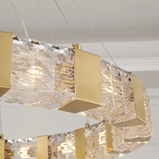 Светильник подвесной медный Alright, медь, трос 100 см, 80*10 см, G9