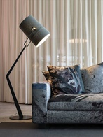 Торшер черно-серый Avelure, 40*40*185 см, LED, Е27, металл, 30 Вт