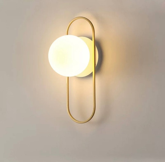 Настенный светильник, Бра, GARETH 18*24, медный, металл, E27.