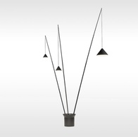 Напольный светильник черный North Vibia 2, E27, 15 Вт