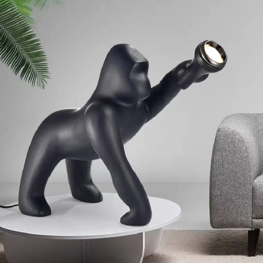 Напольный светильник - Торшер Кинг Конг чёрный. KONG 1,8 м, LED, 5 Вт