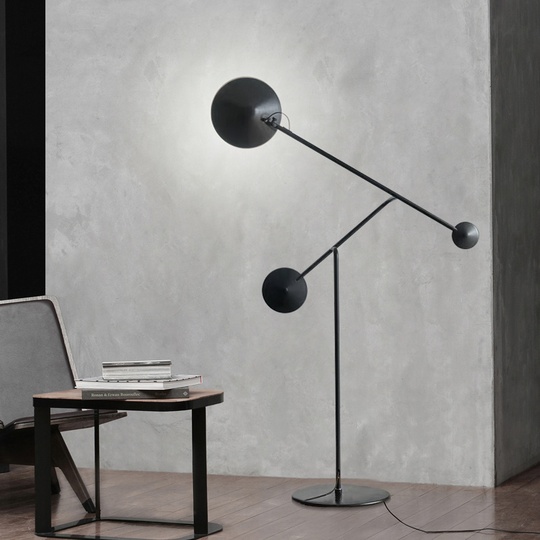Напольный светильник черный CINETIQUE LIGNE ROSET, LED, 12 Вт