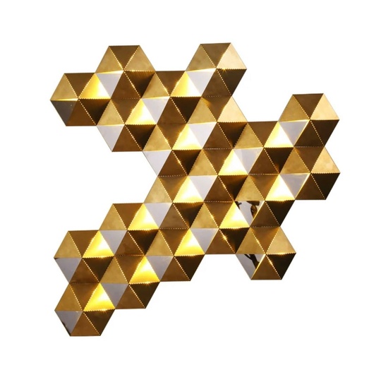 Настенный светильник, БРА BARIS 92*78, бронза, металл, LED.