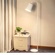 Торшер белый Alephor, 26*26*162 см, LED, Е27, металл, 10 Вт