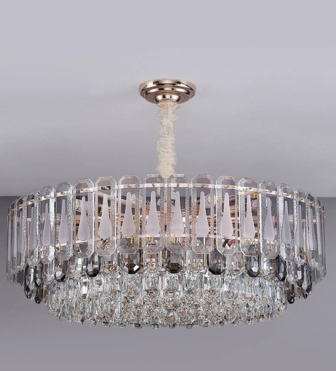 Люстра подвесная ASKARSU 80*25 золото, стекло, металл, Е14.