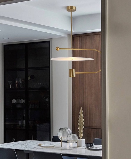 Светильник подвесной, бронза, Ellevap, металл, 90*38 см, LED