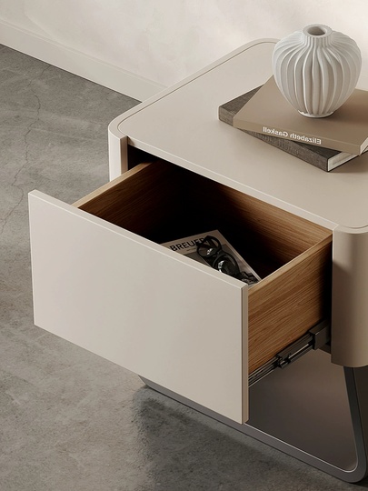 Тумбочка прикроватная, кремовый цвет, 1 ящ., 50х40х48 см.