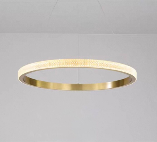 Люстра подвесная, медь, ПММА, NATA 40*100 металл, LED.