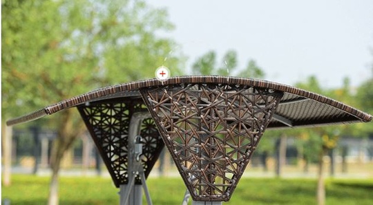 Качели садовые из ротанга Covered