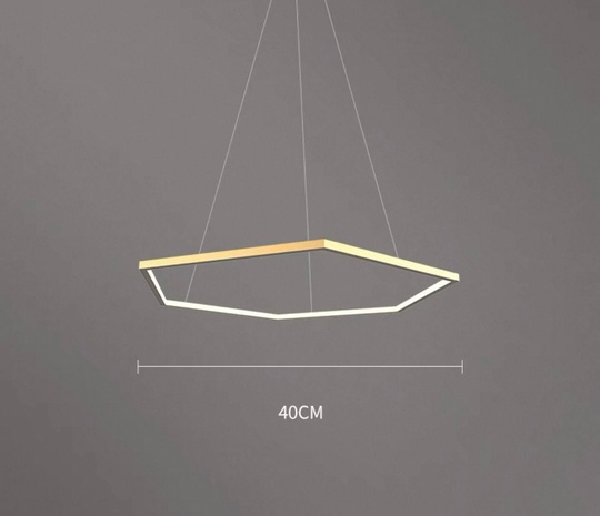 Люстра подвесная, медь, ПММА, OREO 40*120 металл, LED.