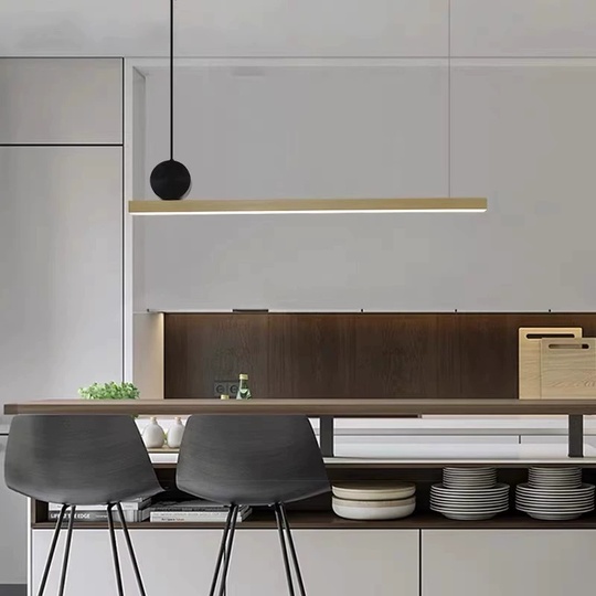 Подвесной светильник, бронза,  DERIN 88*13, ПММА, металл, LED.