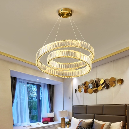 Люстра подвесная, медный, кристалл, AYSEL 60*20, металл, LED.