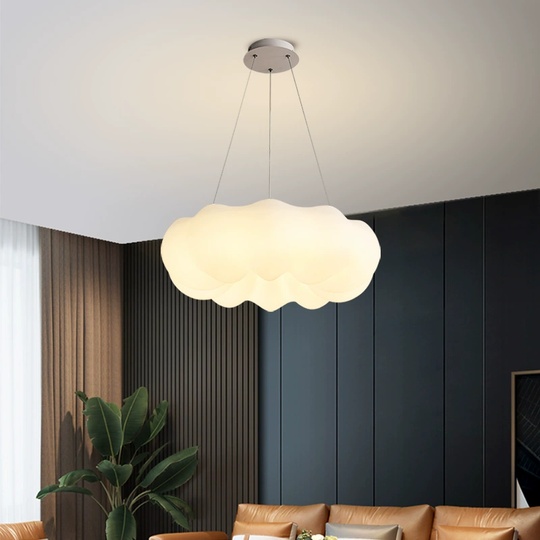 Люстра подвесная, серебро, ПММА, ABELARD 60*21, металл