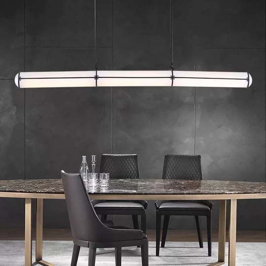 Светильник подвесной, черный, Elurix, металл, 150*10 см, светодиодная, LED