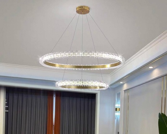 Люстра подвесная, медь, ПММА, ALI 60*80, металл, LED