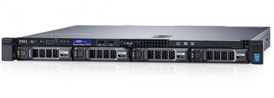 Сервер Dell PowerEdge R230 E3-1220v6/8G/2*2T