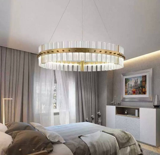 Люстра подвесная, бронза, кристалл, ANTIQUE 50*15, металл, LED.