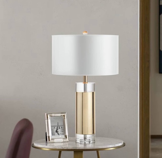 Настольная лампа HOTEL 38*68 золото, белый, металл, стекло