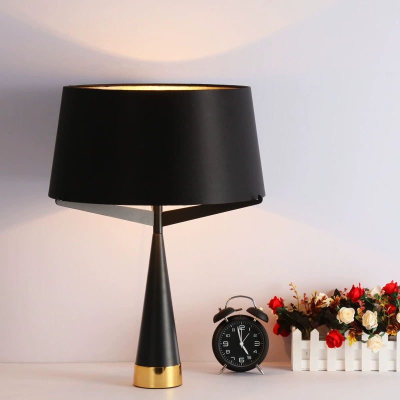 Настольная лампа AUSTEN 45*60, черный, металл, Е27.