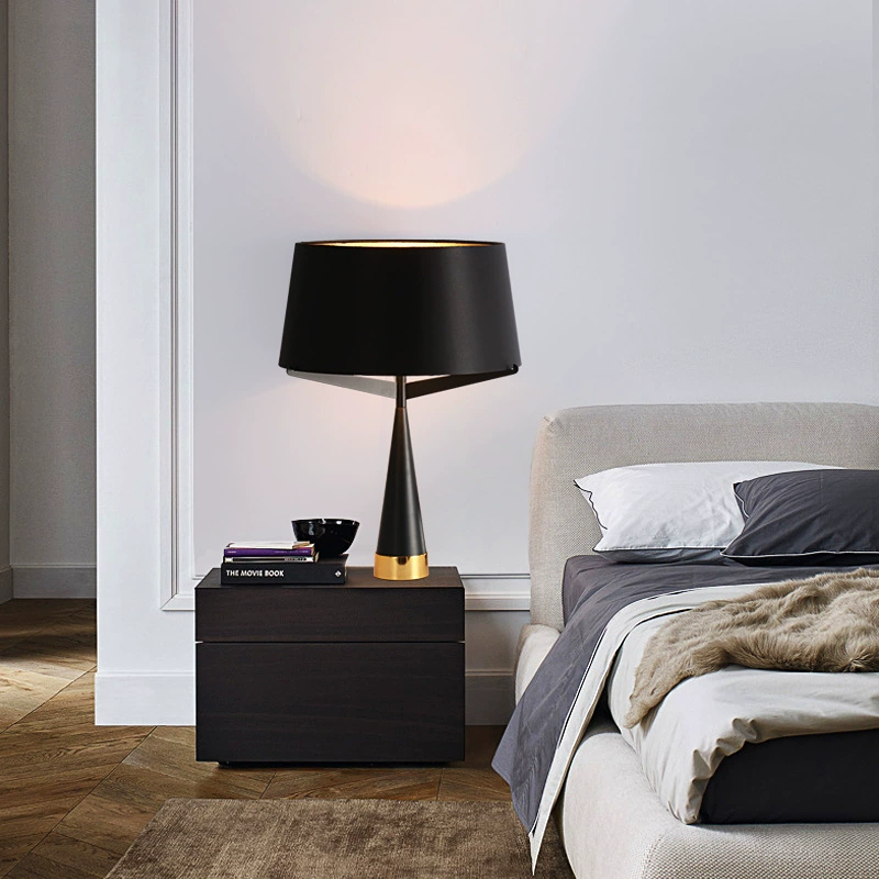 Настольная лампа AUSTEN 24*40, черный, металл, Е27.