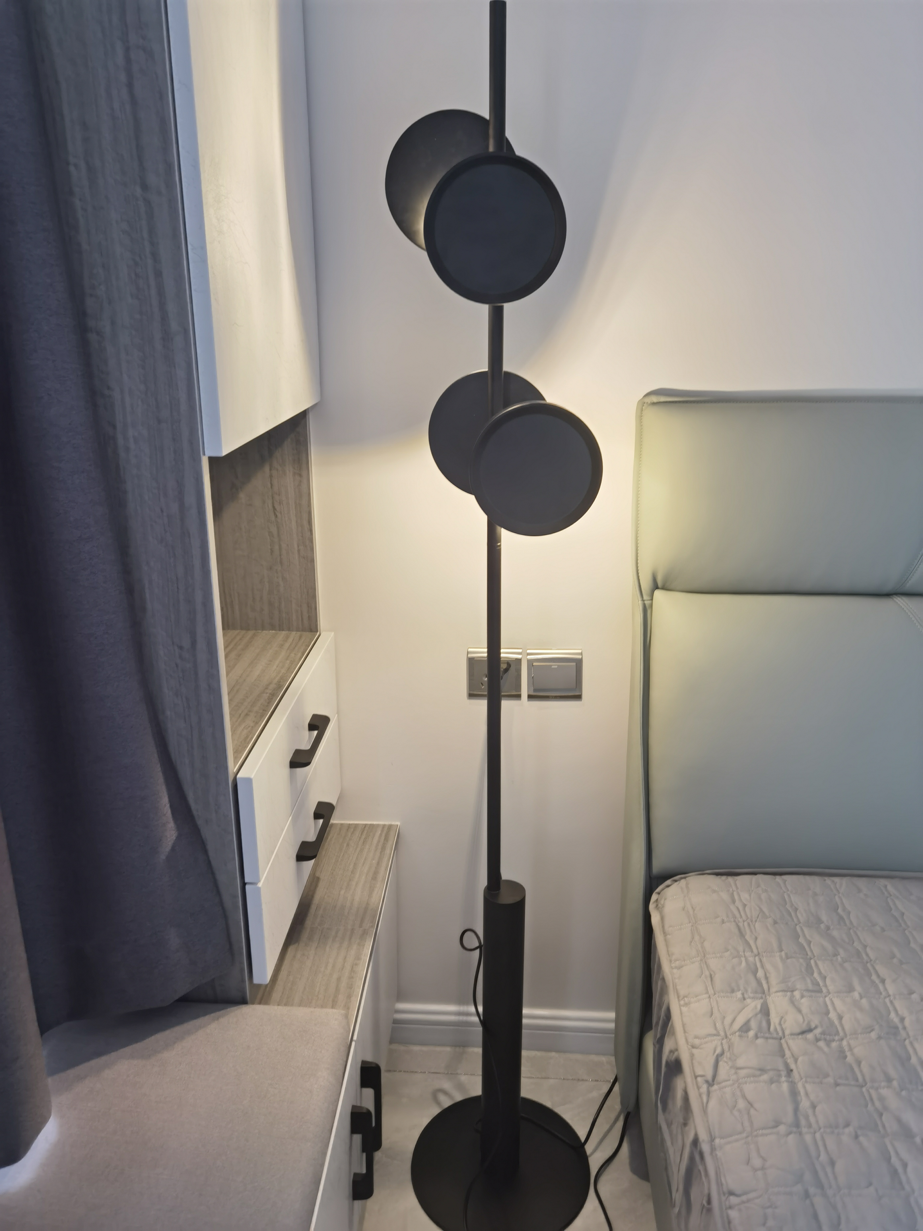 Напольный торшер, черный, Studio Truly, LED, 24 Вт